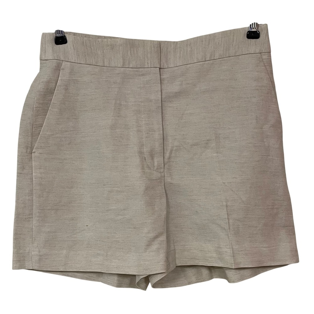 Wilfred Aritzia Limitless Mini Shorts Linen Blend High Waisted Coastal Preppy 8